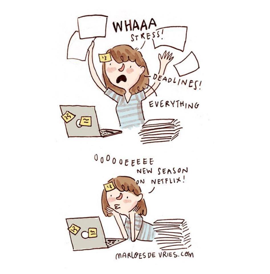 Un peu d'humour 
Blog : espritfreelance.com | #Humour #Freelance #xl8 #Deadline #Netflix #Indépendant