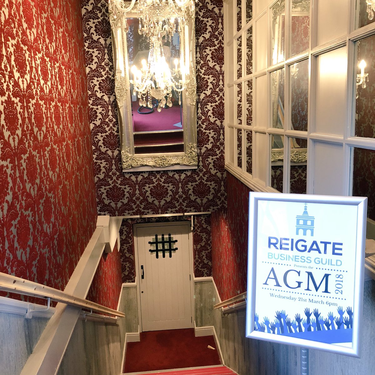 Something a little different for us tonight! Happy to say we have the <a href="/ReigateGuild/">Reigate Guild</a> meeting taking place. #reigate #reigatehill #reigatemanor