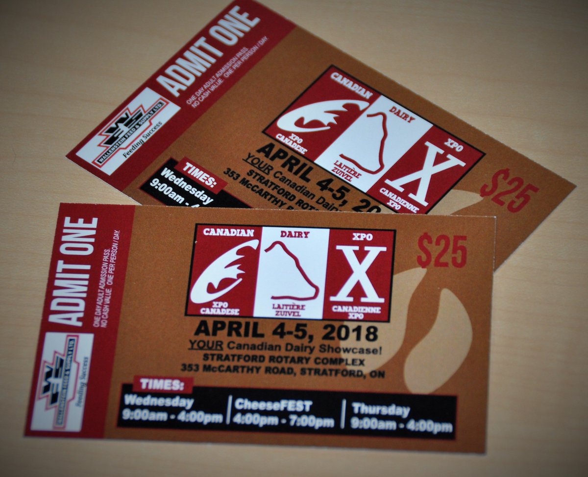 WallensteinFeed's tweet photo. Who wants a pair of @CDX2018 admission tickets courtesy of @WallensteinFeed ??? Retweet this today for your chance to enter our ticket draw!
The show is April 4-5 at the Stratford Rotary Complex. Plan to visit us in Hall 2, Booth 64PS &amp; 65PS. @WDSchumm @FeedsDairyCows @ceislers https://t.co/xq7ehVED76