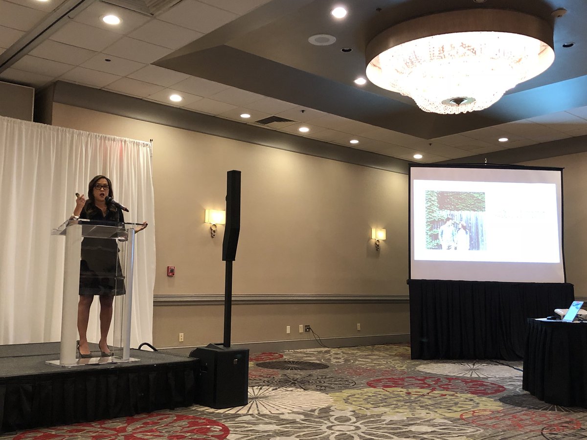 CHill_1008's tweet photo. The keynote speaker Bernadette Baillie, director of sales training for the knot, spoke to the SWP about the trends of the Wedding industry in 2018z #swpdfw #STIRR #STIRRitup https://t.co/hFsuaZxIa2