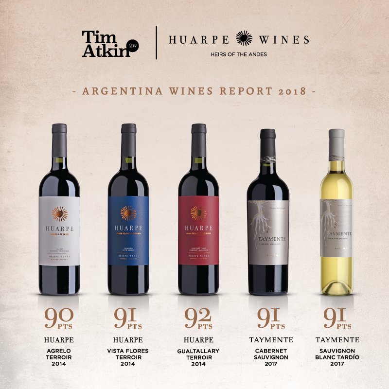 Orgullosos de compartir con ustedes las puntuaciones de #TimAtkin - Argentina Special Report 2018. 🎖️🎖️
#HuarpeWines #PremiumWines