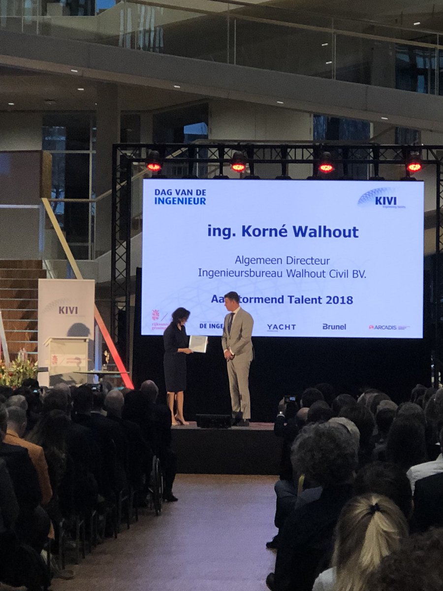 Korné Walhout van Walhout Civil BV is Aanstormend Talent 2018. VAN HARTE! #DVDI2018
