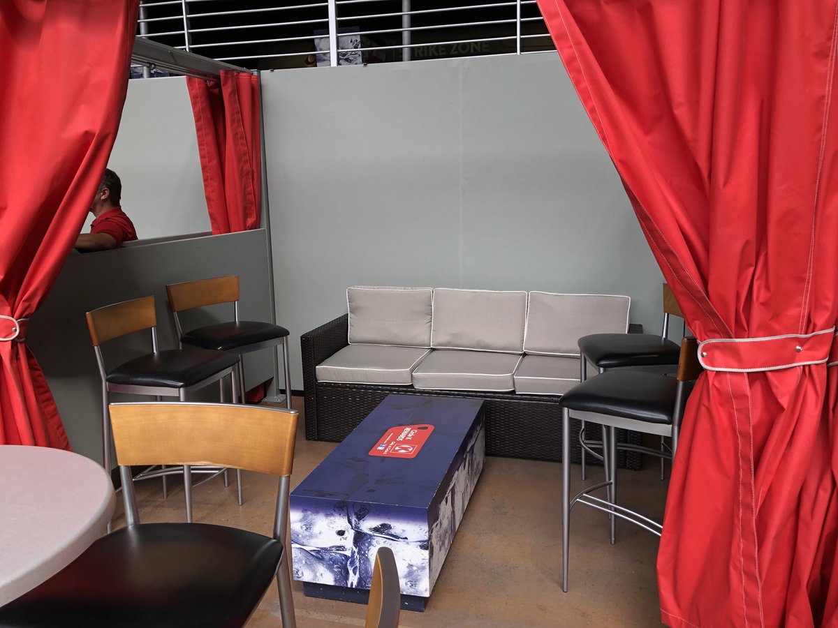 Another new element is the Coors Light Strike Zone cabanas. There are