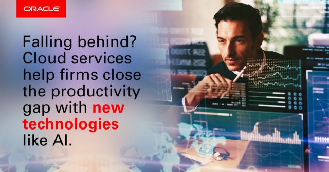 ThomasBueschges's tweet photo. Falling behind? Cloud services help firms close the productivity gap with new technologies like AI. Learn more: #AI #Blockchain #Finance https://t.co/VpkngP3pmq https://t.co/2n0wL05u62