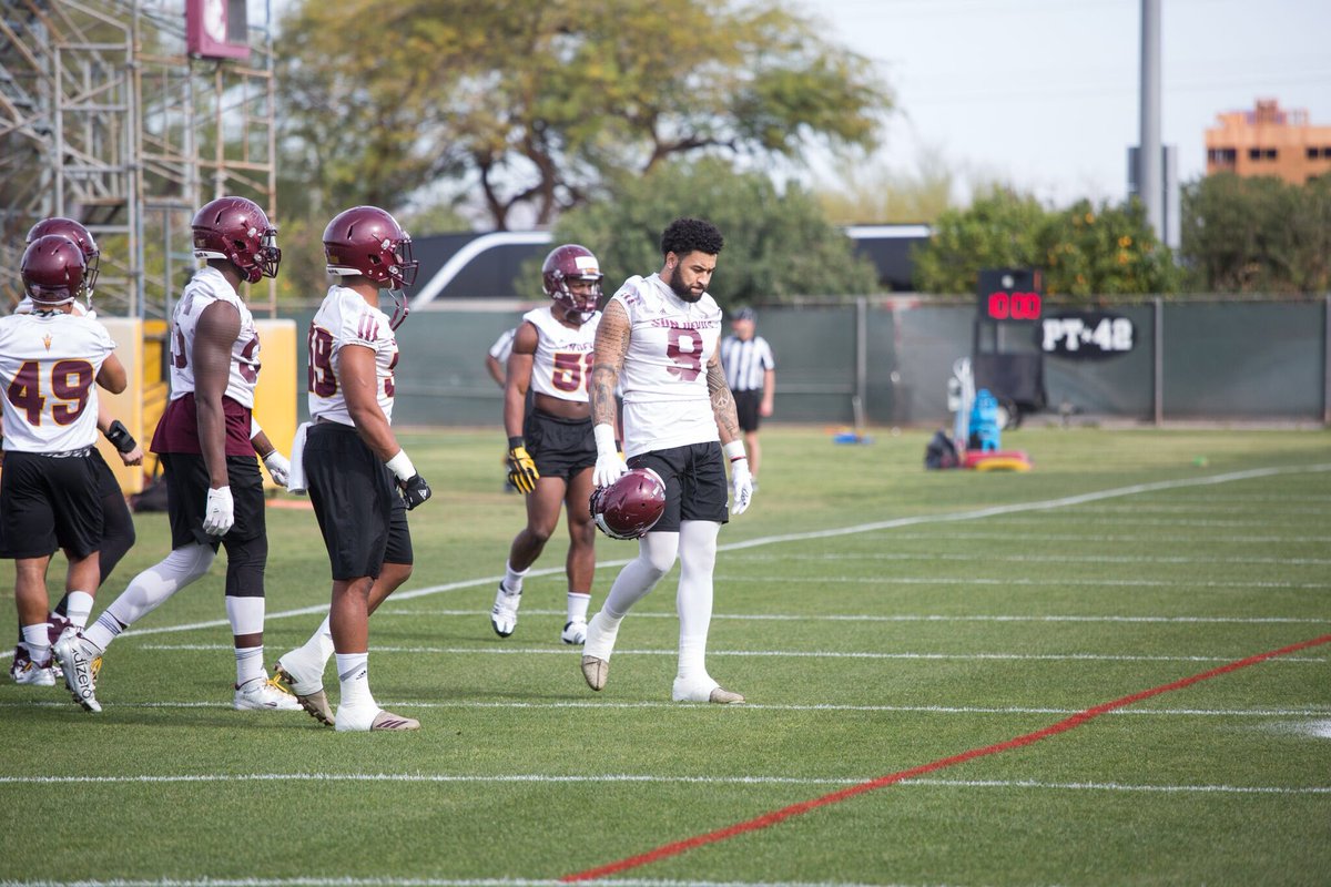 Sun Devil Football (@asufootball) on Twitter photo Coaches have been high on <a href="/General_Wilson/">❄️_PolarBear_❄️</a> during Spring Ball. 😈
Come on out and see why! Practices are open to the public. #ForksUp
Full practice schedule here: thesundevils.com/news/2018/2/16… Coaches have been high on <a href="/General_Wilson/">❄️_PolarBear_❄️</a> during Spring Ball. 😈
Come on out and see why! Practices are open to the public. #ForksUp
Full practice schedule here: thesundevils.com/news/2018/2/16…