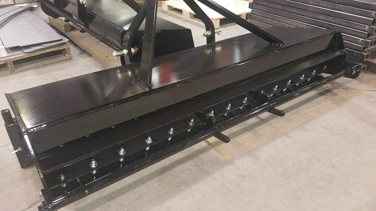 The first sign of spring outside- 6 inches of snow. The first sign of spring inside- #manufacturing one of our specialties- #DragStrip Maintenance Machines. Puts a thin, evenly spread layer of rubber on the Strip to maximize #traction for the best hook and pull. #NHRA #IHRA