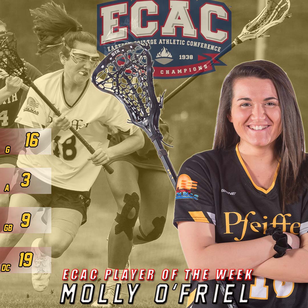 For the second straight week, Molly O'Friel has been named the ECAC South Offensive Player of the Week. #GoFalcons