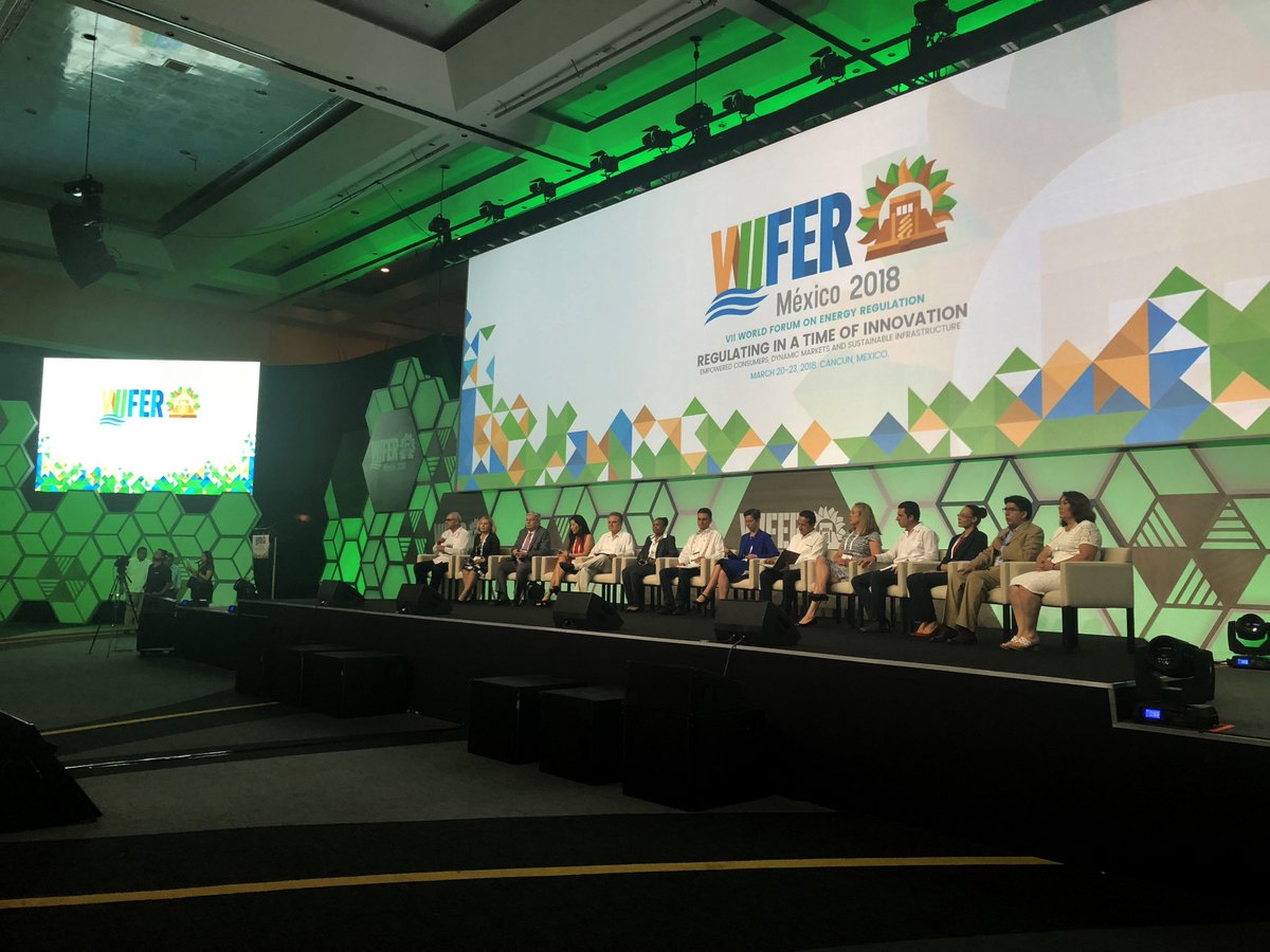 SalvadorVegaC's tweet photo. Un gusto participar en la inauguración del VII Foro Mundial de Regulación de Energía en Cancún, Quintana Roo #WFER2018 https://t.co/1xIVTsmk7V