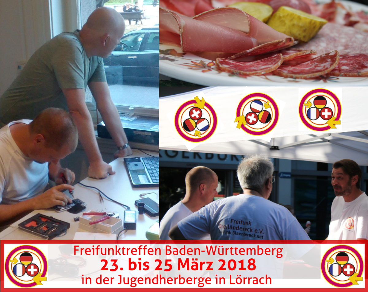 FreifunkBasel's tweet photo. Dieses Wochenende vom 23.-25. März 2018 findet das #Freifunk-Weekend in #Lörrach #Dreiländereck #FF3L #BadenWürttemberg #FFBaWü statt https://t.co/jXjPDNKWSw

Anmeldung unter:
https://t.co/fNJ3i3fRGD
oder halt per Mail an Kontakt@ff3l.net https://t.co/yeNjZk8Zr1