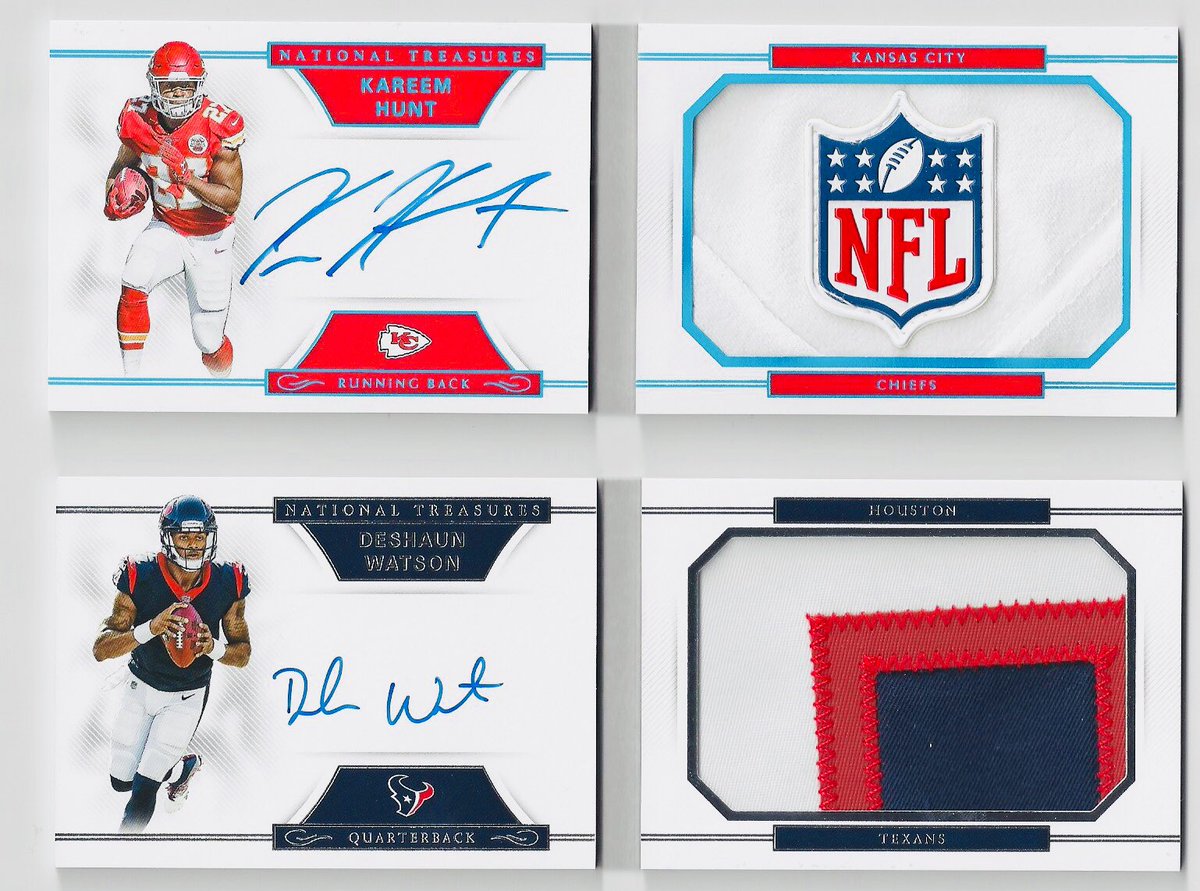 nowaitbreaks's tweet photo. @PaniniAmerica National Treasures doesn’t disappoint again. Straight 🔥 @SHOWYOURHITS @ChecklistsforUS @deshaunwatson @PatrickMahomes5 @Kareemhunt7 @Chiefs @HoustonTexans @nowaitbreaks https://t.co/VCVZL3W81X