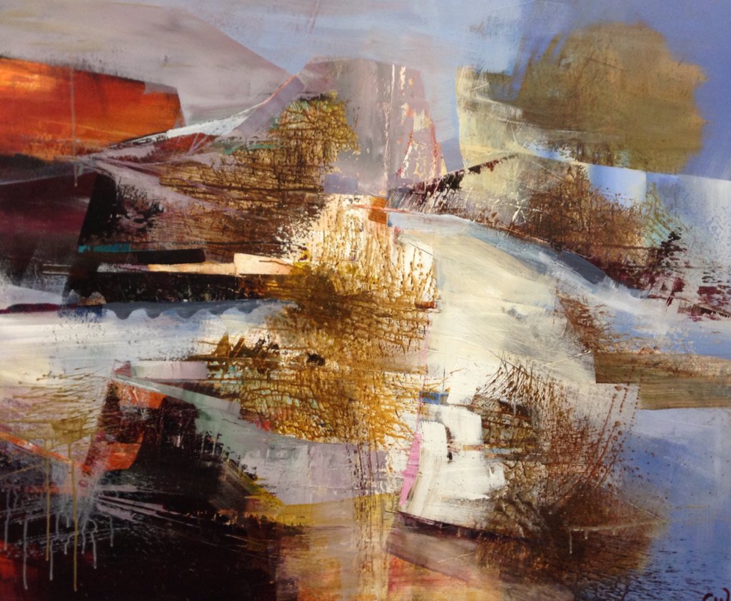 celiafish's tweet image. 'From 35 to -3' Acrylic on canvas 100x120 cm