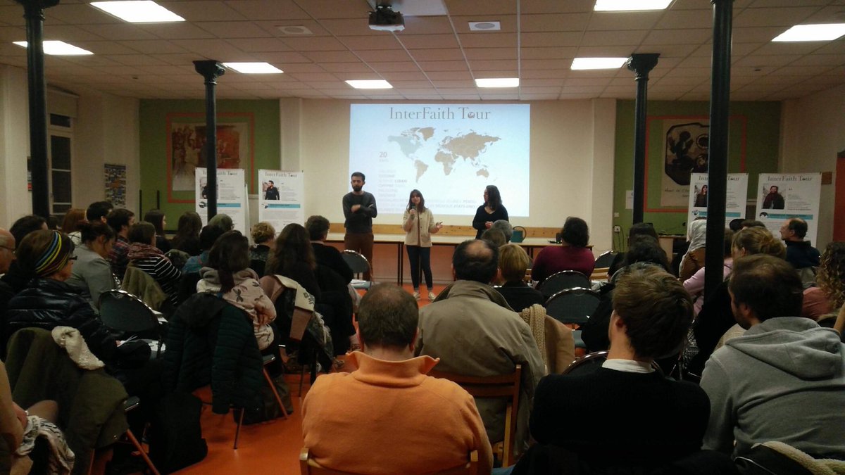 InterFaithTour's tweet photo. Merci à @CoexisterLille pour son immense accueil ce soir ! Un très bon moment du #TIFT2018 #Step15 https://t.co/xvTWNirjL3