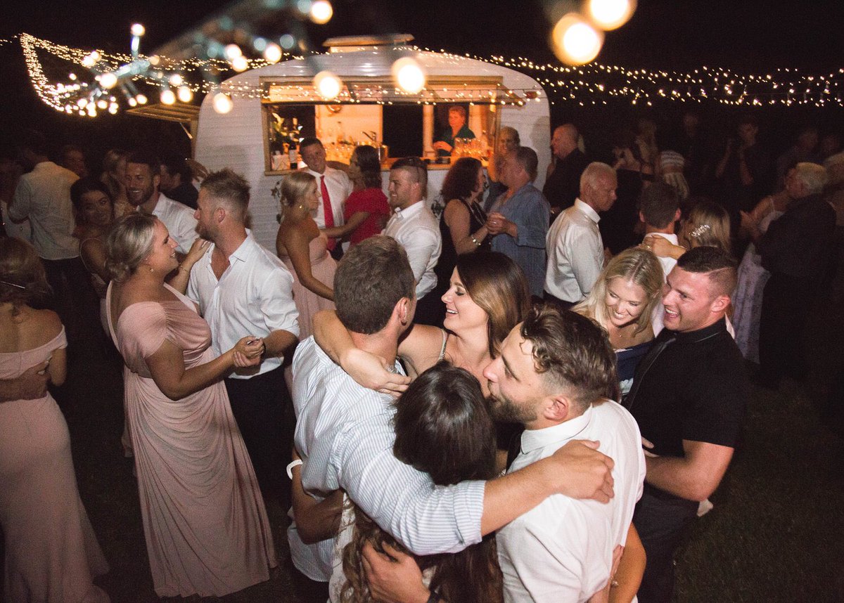 And the dance floor is open! #terarariversidegardens #sweetiepetitie #caravan #caravanbar #wedding #weddingbar #southcoastnsw #southcoastwedding #southcoastbride #funtimes