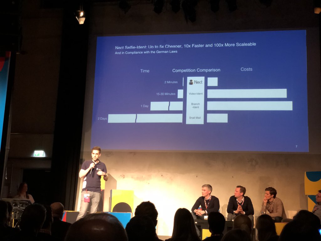 Proud to see our #InsurTech #startup member <a href="/NiceToNectYou/">Nect</a> on stage at the #dehubpitchnight -  @InsurLabDE ❤️ @dehubinitiative