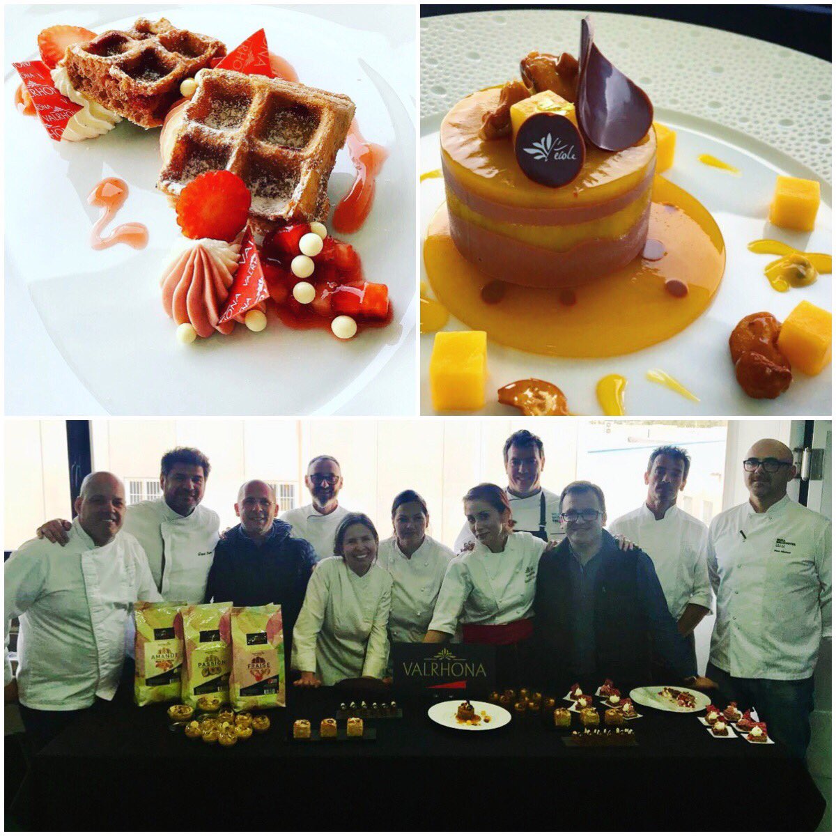 Sesión magistral de #postres de #restaurante con la gama #Inspiration a cargo de nuestra #pastrychef, Sandra Ornelas, en Hermanos Meneghello (#Ibiza).