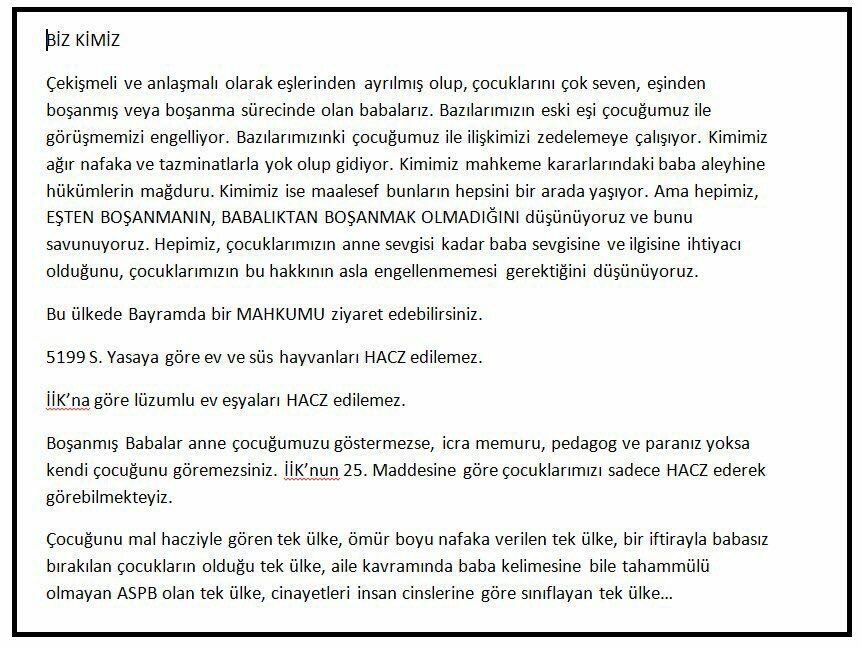 Velayet's tweet photo. @TBMMGenelKurulu @TBMMresmi @TBMMinshakkom @TBMMDilekceKom @TCbestepe @TC_Basbakan @AileBakanligi @MagdurHaklari @AileHaklari #6284AileyiYokEdiyor #ÇocukHaczineSon #NafakaHapsineSon #SüresizNafakaİptal #EYSsuçtur #MedeaİnsanlıkSuçu #VELAYETBABAnındır #Talak6 #Ahzab36 #Bakara233 https://t.co/aJprJrglv6