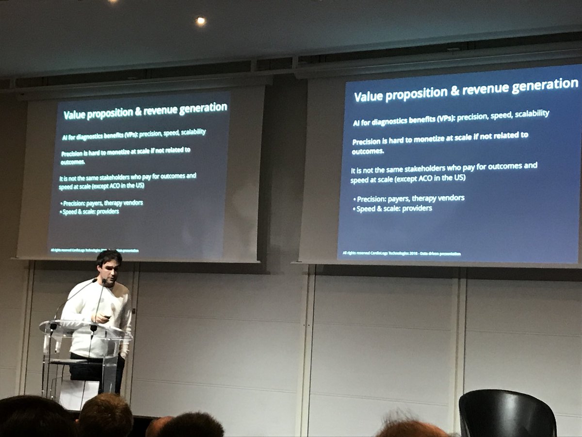 CedricMora's tweet image. Super présentation de @CardioLogs et notamment le pivot sur le business model : de la vente de précision ECG à la vitesse et scalabilité de leur techno d’analyse.
#datadrivenparis 
Beau chemin depuis le #CMI @Bpifrance @DGEntreprises @SGPI_avenir