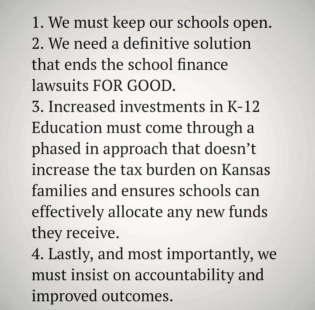 Some of our discussion was about Governor Colyer’s Joint Address Feb 8, 2018, &amp; how the recent education study plays into this, funding &amp; outcomes &amp; accountability. #ksleg #ksed (photos via Governor’s office)