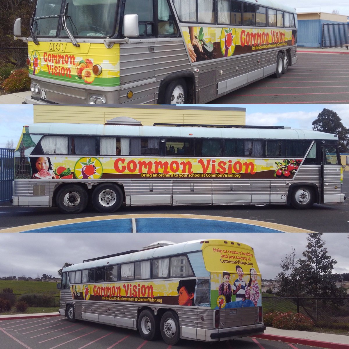 Common_Vision_'s tweet photo. Some of you may have seen that our #bus has gotten a serious #upgrade! Many thanks to #Oakland based @DesignAction for their work, + for making out mobile office/home look better than ever! 🚌🚍🚌 https://t.co/SWzV4lfDuv