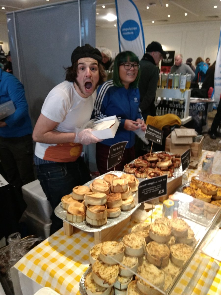 Look at these lovely pies coming from Glasgow to Belfast for our festival for the 4th time on 8 April.  <a href="/CoolJerkVegan/">Cool Jerk</a>