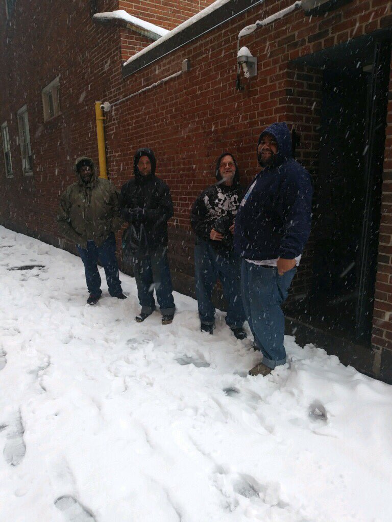 downtowndbread's tweet photo. Downtown Daily Bread NEVER closes. Thanks to our great staff for opening the shelter and feeding the hungry on a snowy day!  We served over 100 people for lunch today. 

And thanks to our clients for helping us open up today! https://t.co/RqEZ2B0ubS
