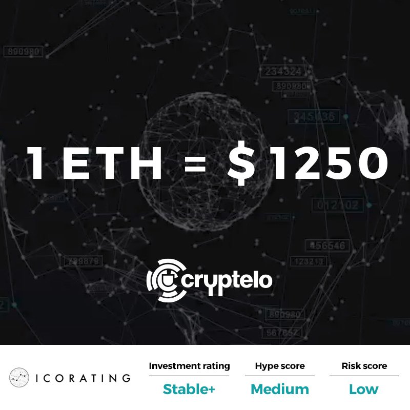 CrypteloDrive's tweet image. Why To Buy Cryptelo Tokens?

Reason #2
✔️ We locked the exchange rate at 1 ETH = $1250

➡️ goo.gl/miPXEs ⬅️