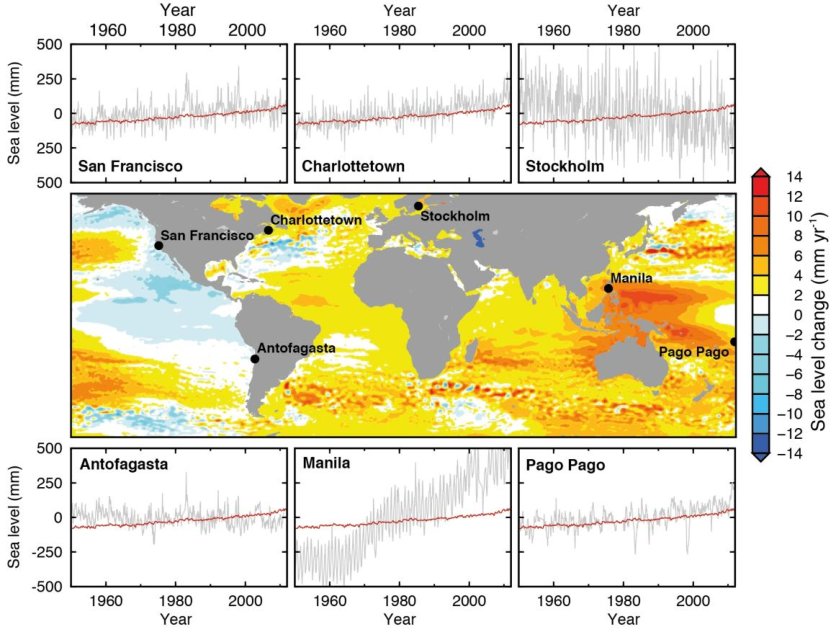jess_wentz's tweet image. Chevron lawyer shares IPCC map showing decrease in geocentric sea levels near SF (as measured from center of earth) in late 20th century, but does not discuss SLR as measured from shoreline #climatetutorial @ColumbiaClimate