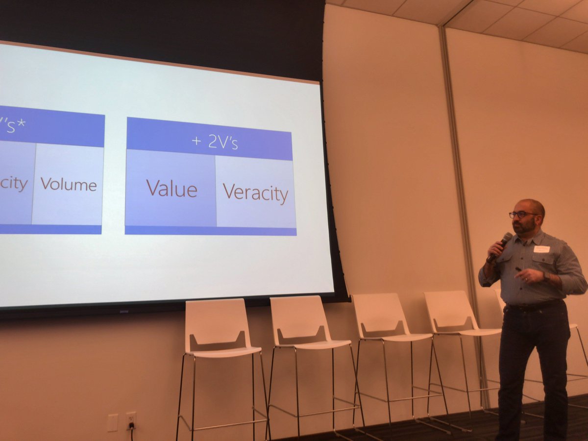 DiegoTamburini's tweet photo. My colleague @ercenk talking about how Big Data from IoT can be used to inform design at the @DMDII_ "Moving Manufacturing Left Workshop" #DMDII #Manufacturing #Azure #BigData https://t.co/tdGbExMlYz