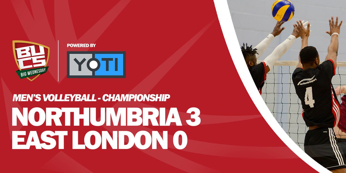 VOLLEYBALL | An emphatic 3 - 0 win for @TeamNorthumbria's men's volleyball team, makes them #BUCSBigWednesday champions 🏐🏆