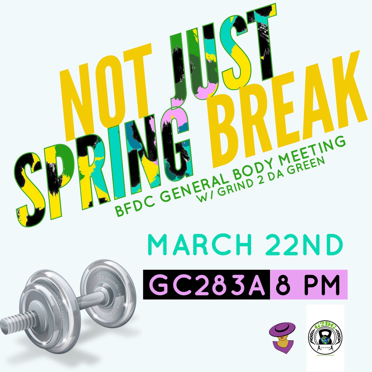 BFDCFIU's tweet photo. Don't loose your Spring Break body! Join us tomorrow at 8 PM in GC283A as we learn how to sculpt and maintain the body we love. https://t.co/a8NMXepBkz