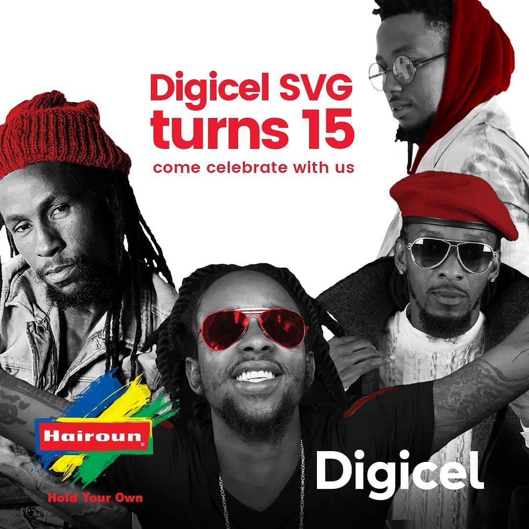DigicelSVG's tweet photo. 3 more days to go! The biggest concert to ever hit SVG is going down this Saturday March 24th at the Victoria Park! Limited $50 tickets remaining! Celebrate 15 with Digicel! @popcaanmusic
@therealjahcure
@iamdakev
@realproblemchild
#Digicel15
#Digicelturns15
#MarchMadness https://t.co/hZvmk1yWbL