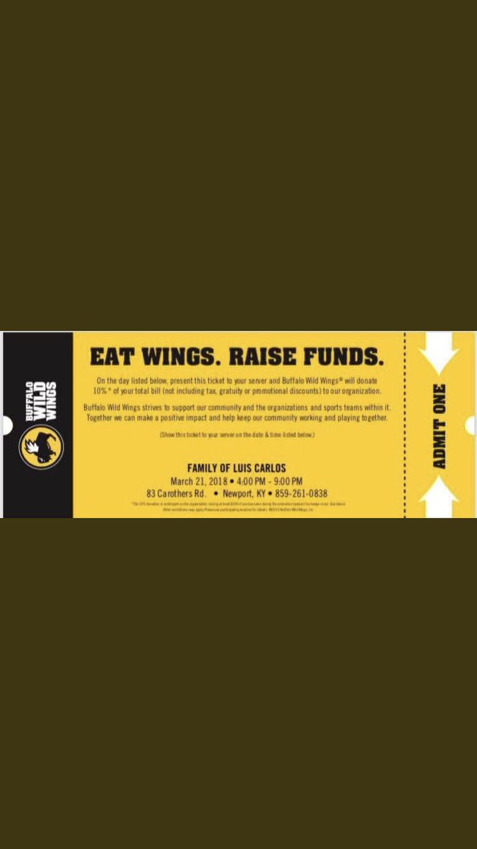 Wings, beer, &amp; helping others out. Head down to bdubs tonight &amp; mention Luis’ name if y’all don have any plans 🤙🏼🙏🏼