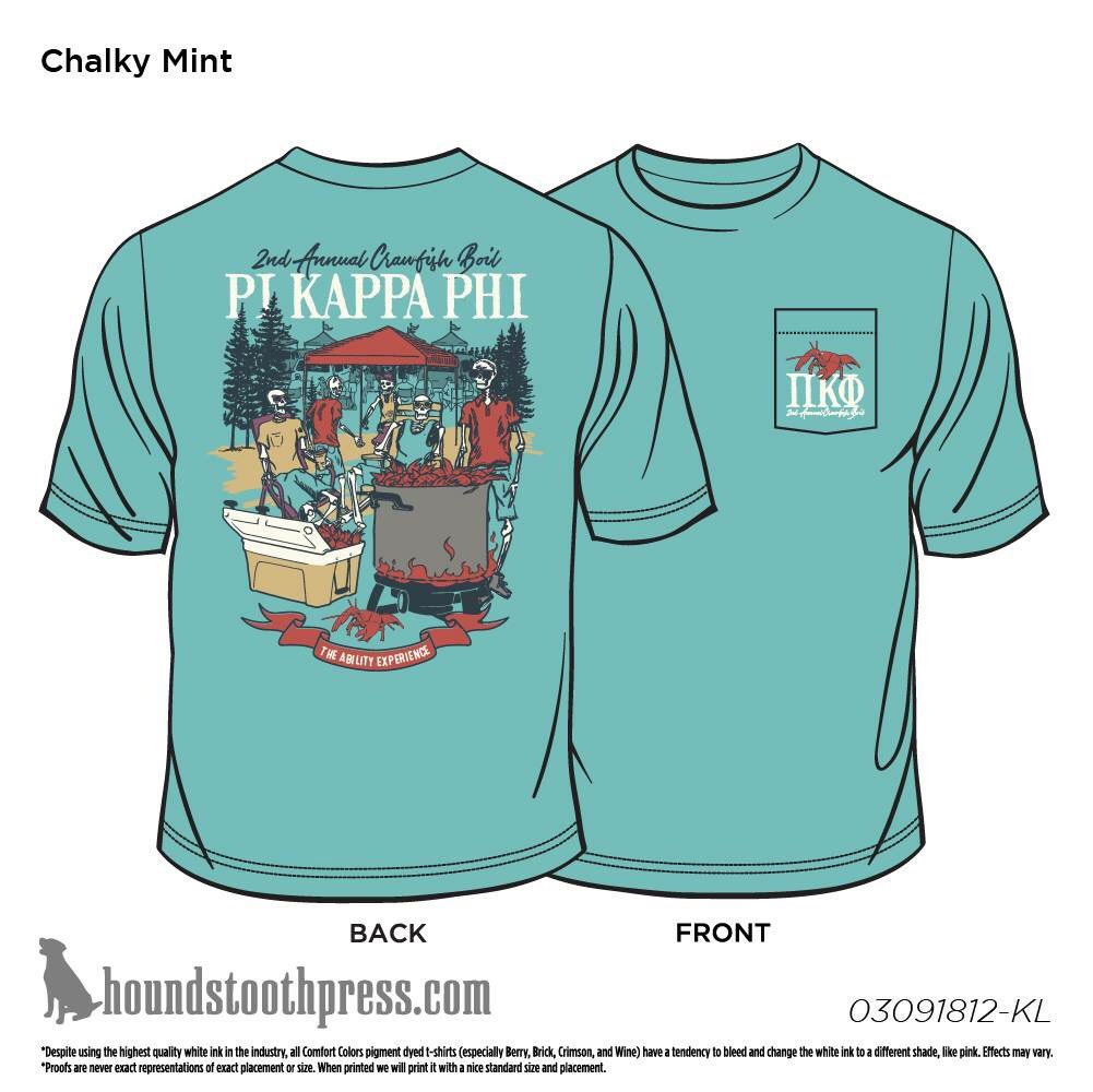 Epsilon Omega chapter of Pi Kappa Phi presents our 2nd Annual Crawfish Boil t-shirt. Grab a shirt before it’s too late! Orders close March 26th.

Pin: raiders

houndstoothpress.com/texas-tech/pi-…