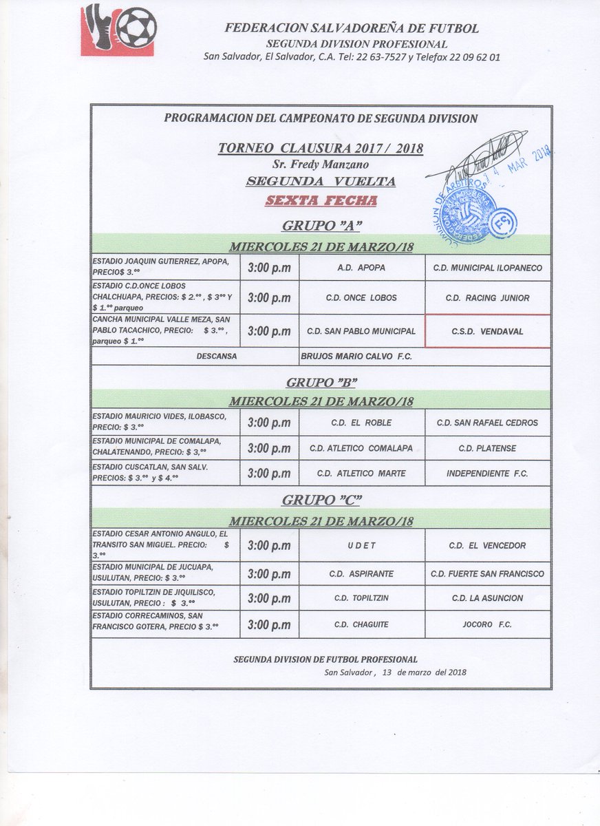 Mauricio0510's tweet photo. Hoy a las 3:00 p.m. se jugará en simultáneo la penúltima fecha de la fase regular del Torneo Clausura de #SegundaDivisión. #BrujosMarioCalvo y #Topiltzín ya clasificaron a seisavos de final, mientras que #ADApopa ya está destinado a jugar la triangular por el no descenso https://t.co/W5upGhWLhk