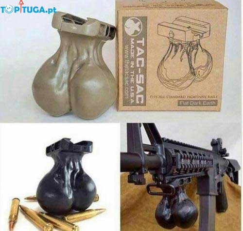 TopTuga's tweet image. Se a compra de uma pistola-metralhadora não te dá a impressão de ter "Bolas grandes", este delicado complemento é feito para ti  

Vê mais aqui: 
toptuga.pt/sociedade/item…