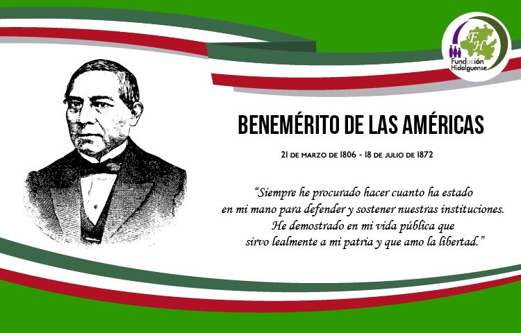 Son muchos e innumerables los municipios, calles, plazas e instituciones que llevan su nombre. Benito Juárez personifica la determinación de llevar a cabo una transformación social humanista, trascendente y duradera.

#BenitoJuarez #BeneméritodelasAméricas 
#FelizMiércoles