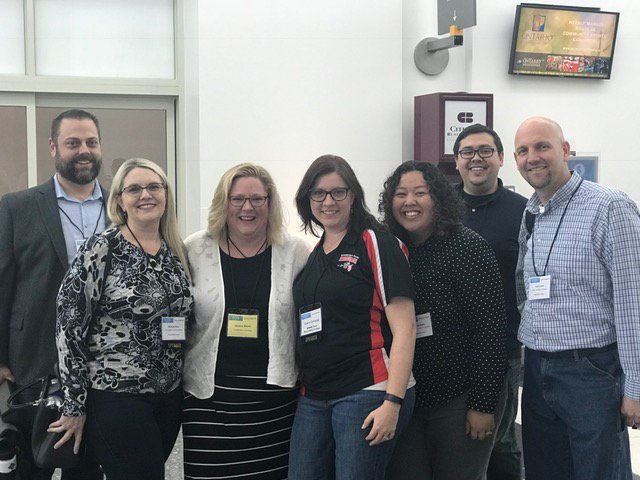 foxweavconsult's tweet photo. Happy to have been at CISOA/3CBG with our friends from Bakersfield College. Here I am with: Dave Barnett, Michelle Pena, Me, Grace Commiso, Somaly Boyles, Zach Quiroz and Todd Coston. https://t.co/Y8Qrwtg8ny