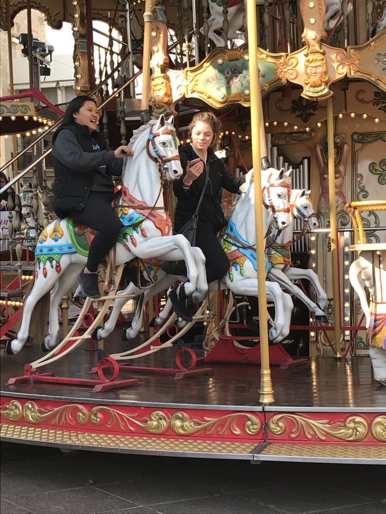 cbLRSD's tweet photo. You are never too old to ride the carousel #cbfrance2018 https://t.co/fKUsWu2SnE