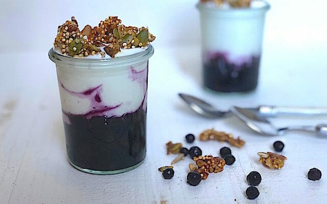 WildBBerries's tweet photo. This tasty 😍 recipe from Katie at @MKHandbook is perfectly timed with #MapleSunday just days away.
Wild Blueberry Parfaits with Maple Seed Brittle --> https://t.co/4CmcVdsxyQ 🥄
#WildBlueberries #sponsored. As for the leftover brittle... what leftovers? 😆 https://t.co/sQTnTyGTy2