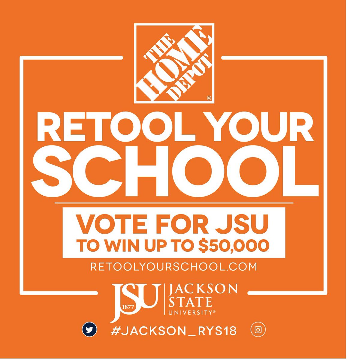 How many of our 33K followers can we get to retweet this tweet? #Jackson_RYS18 Every retweet counts as a vote in the $50,000 Retool Your School competition! Help us Win! 
 retoolyourschool.com