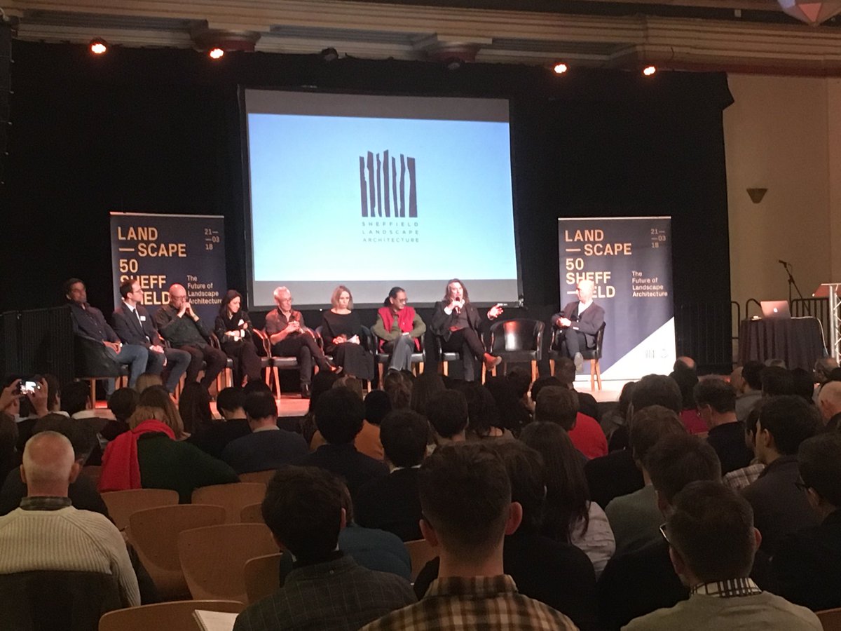 cfdesheff's tweet photo. @LandscapeSheff #landscape50 Panel discussion. Do we have the cultural competency that we need? @julianagyeman asks https://t.co/XFJHfce4pa