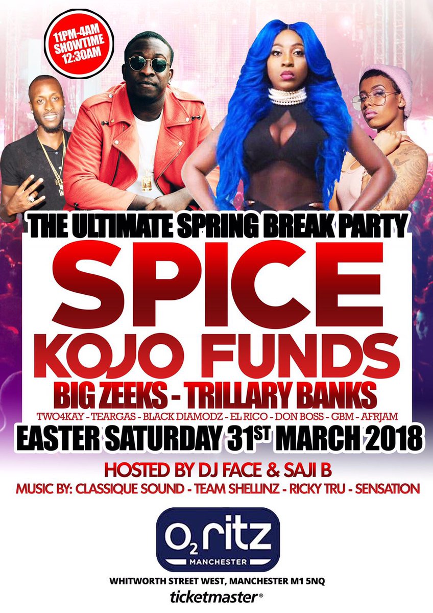 Ras_Flexxx's tweet image. @ClassiqueSound1 date for your diary #UltimateSpringBreak @O2RitzManc