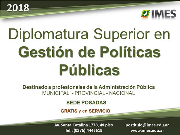 MisionesImes's tweet photo. ¡Continúan abiertas las inscripciones!
▪Destinado a agentes de la administración pública. Inicio de clases: martes 10/04/18.
#Gratis #EnServicio #SedePosadas https://t.co/iHmjEHafs6