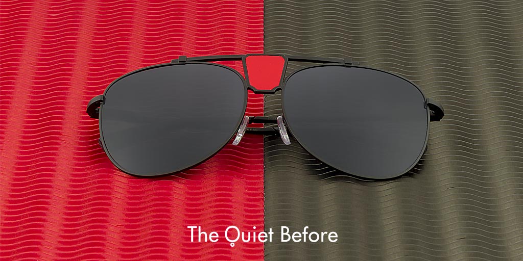 Get your Disco Dancer now ⚫️🔴
Available online at: bit.ly/2FE7UJ6

#thequietbefore #sunglasses #red #black