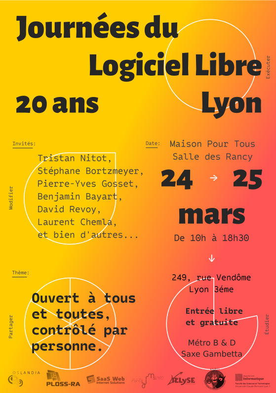LaMaisonduLibre's tweet photo. Journées du Logiciel Libre
JdLL 2018 -les Samedi 24 et Dimanche 25 mars https://t.co/l1t0YvrNJ6
#OpenSource #LogicielLibre #gratuit #GNULinux #Linux#framalibre #framasoft #april #aful #Addulact #JDLL2018 #Lyon #parislinux #capitoledulibre #Toulibre https://t.co/GYe4tP8TVf
