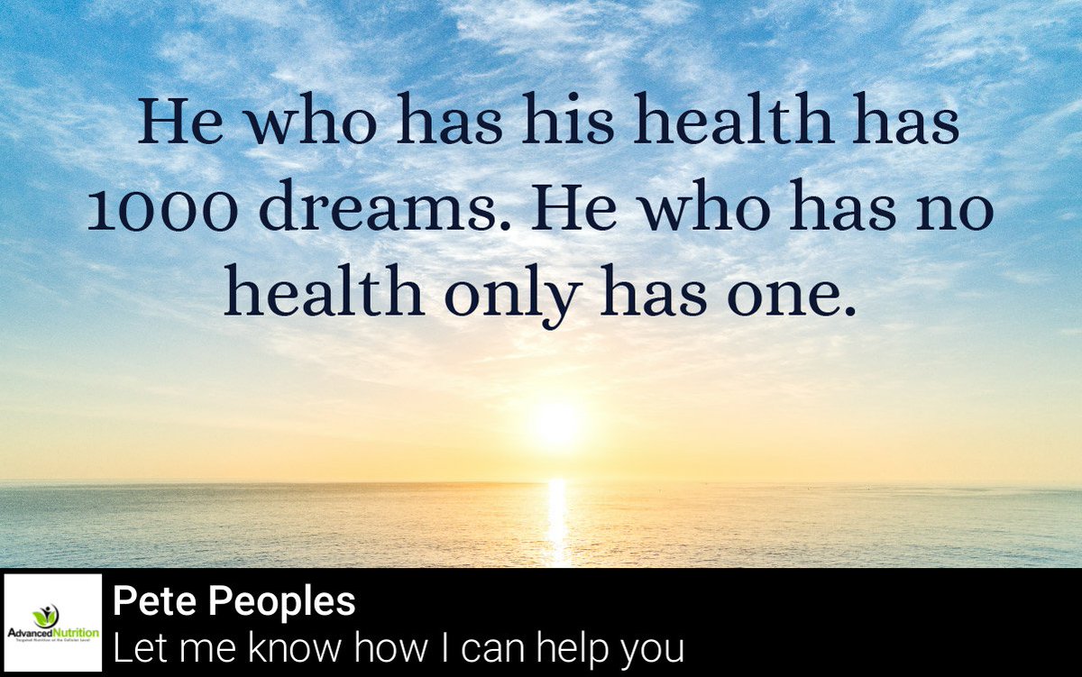 Advanced_Nutr's tweet photo. “When I am #healthy I #dream about _________.” https://t.co/mxkS3HQuoJ