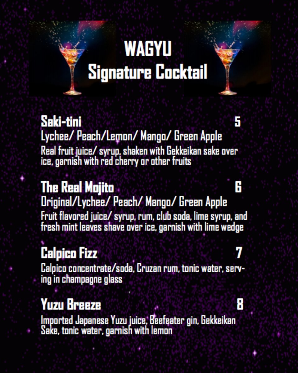 Our cocktails are here to impress you.