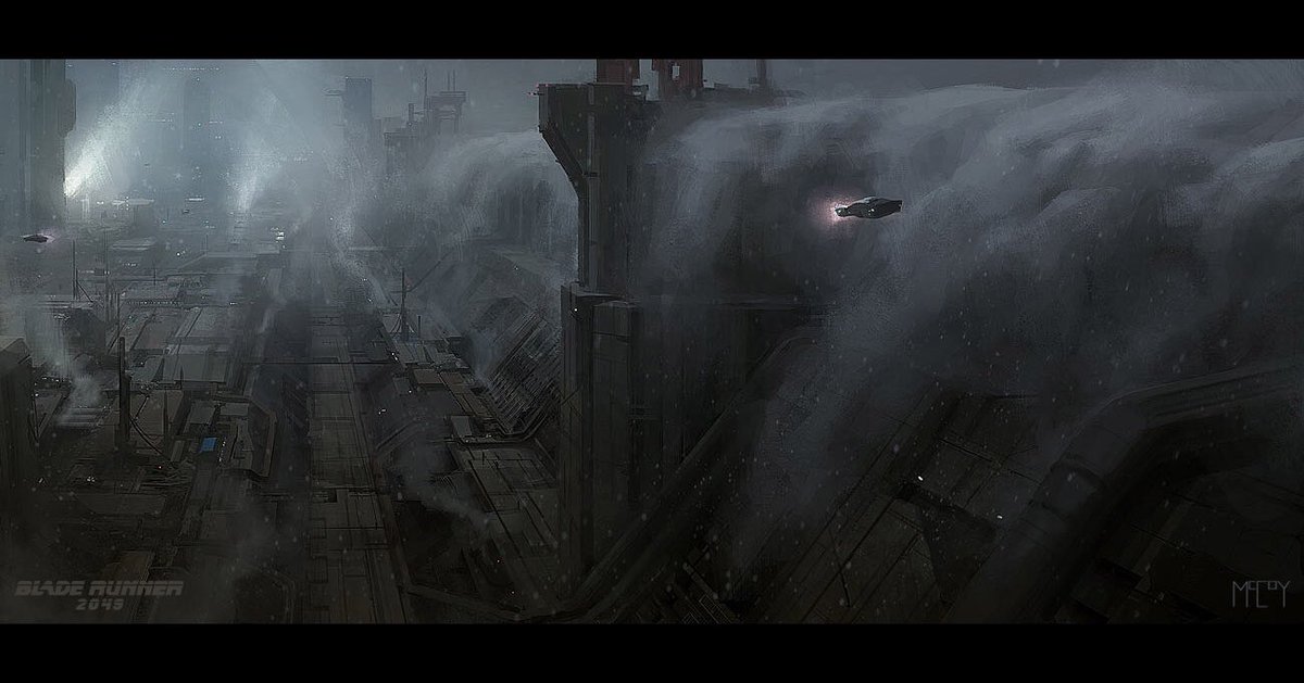 JonMcCoyArt's tweet photo. Here’s some of my concept art from Bladerunner 2049. Was lucky enough to work with an amazing group of people on this project! #BladeRunner2049 #conceptart https://t.co/JkhhNU5Mu2