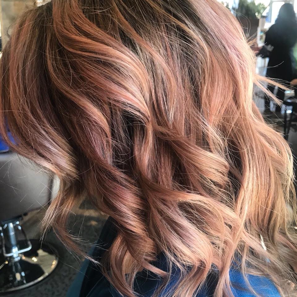 Rose gold with shadow roots using one of our favorite product lines - <a href="/KevinMurphyIntl/">KEVIN.MURPHY</a>, and colored by another of our favorites, Sarah! Book your next appointment online: ashwillowsalon.com/appointments