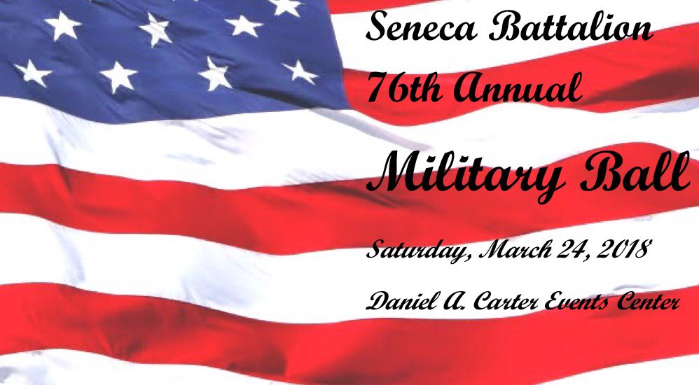 KT_Tercek's tweet photo. @RBarbieri81 and I will be bringing you coverage of the Seneca Battalion 76th Annual #MilBall this Saturday at 5 p.m. @SBUTV_Channel9 https://t.co/QHNeLelASd
